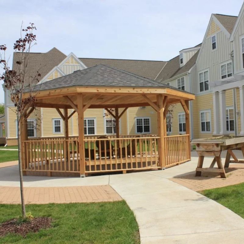 The Gardens Assisted Living Gazebo at The Gardens.